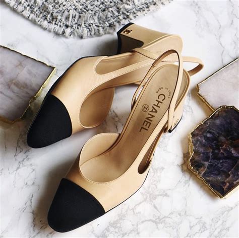 chanel shoes classic|chanel classic slingback shoes.